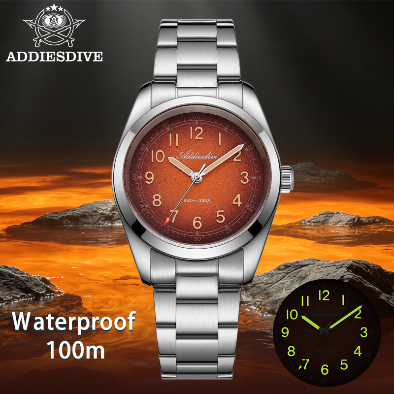 Luxury Watch It - ADDIESDIVE Damen-Quarzuhr mit schlichtem Design, 10