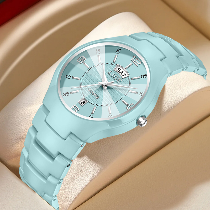 Luxury Watch For Women - LIGE Luxuriöse Elegante Quarz-Damenuhren Mode Keramik