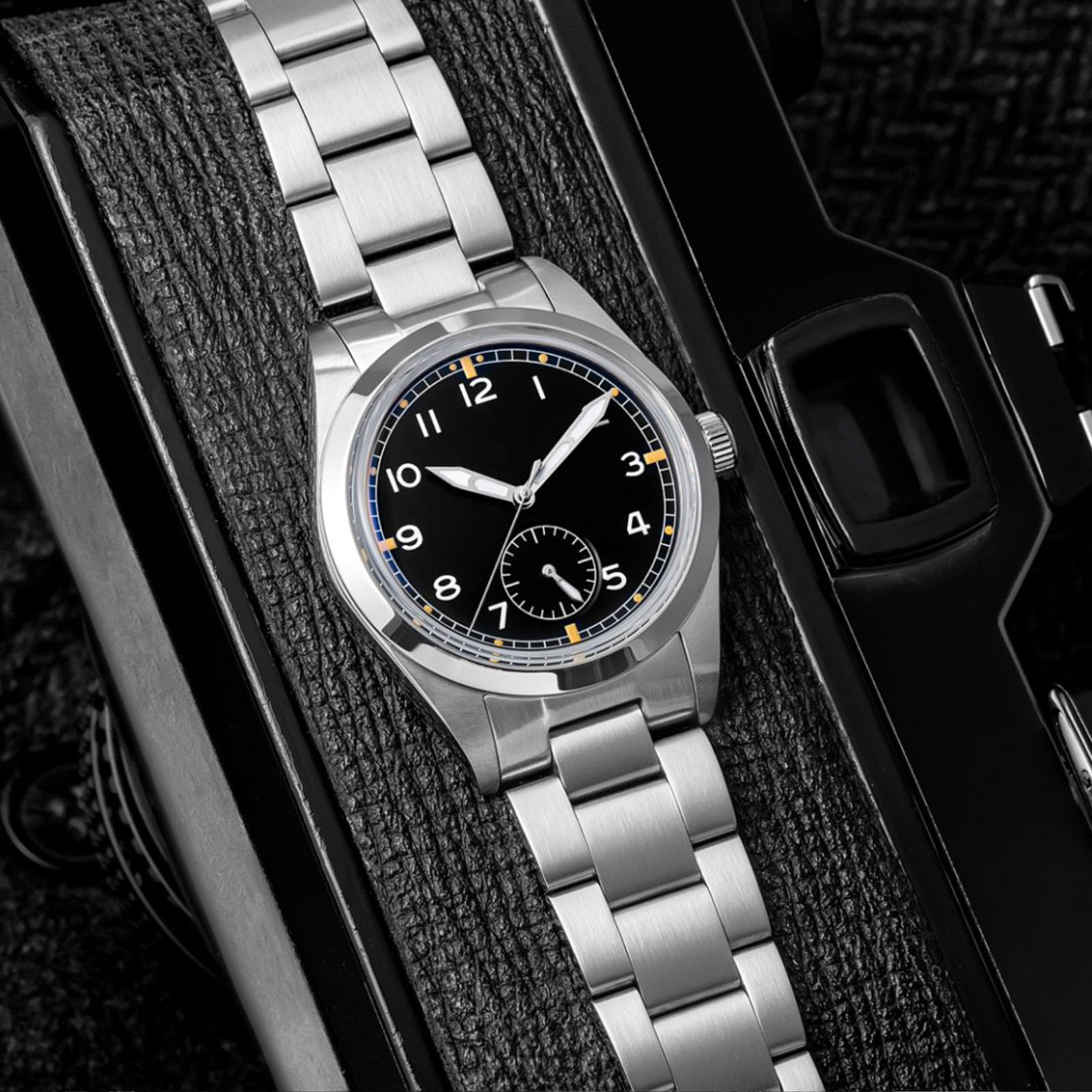Luxury Watch It - ADDIESDIVE Edelstahl Japan VH60 Quarzuhr Bubble