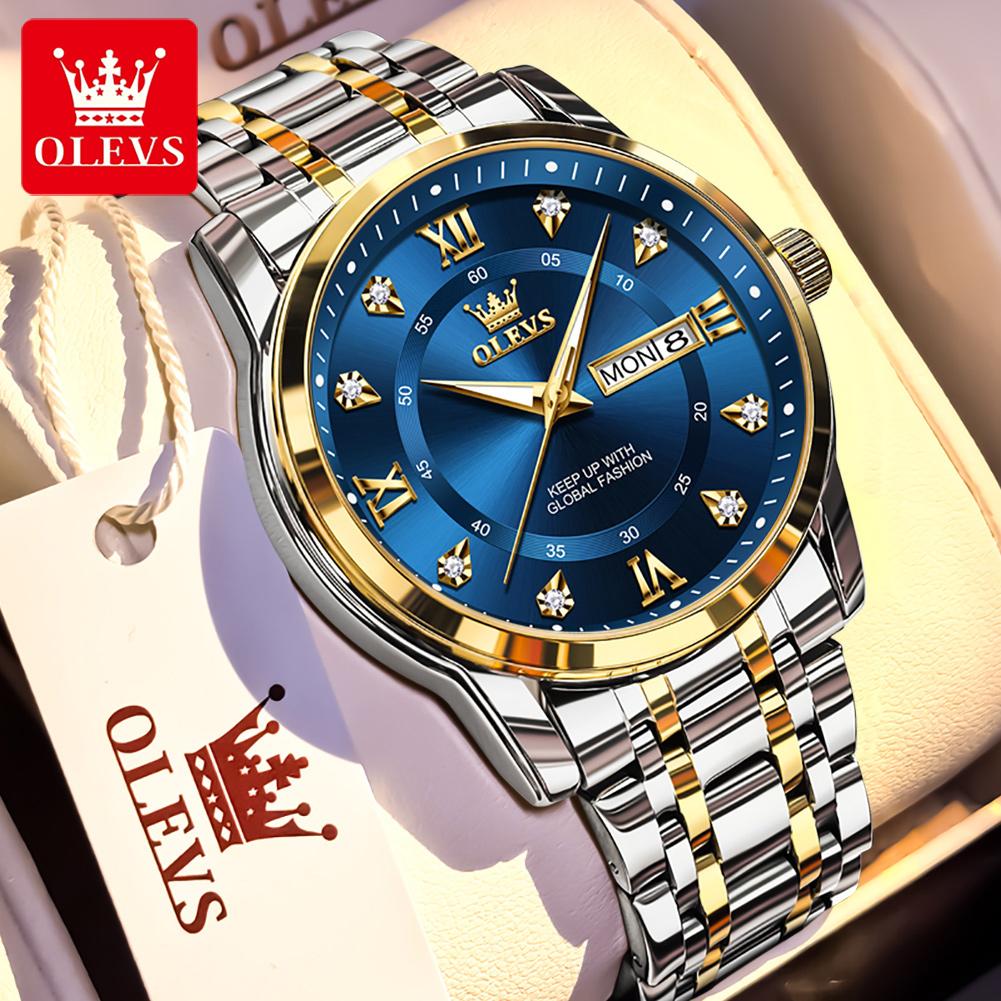 Luxury Watch Affordable - OLEVS Marke Mode herren uhren edelstahl