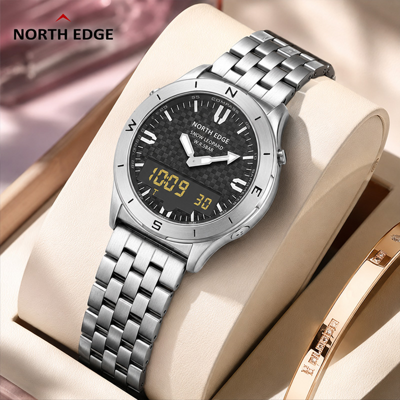 Compass Watch Luxury - NORTH EDGE Herren-Sport-Digitaluhren, Business-Luxusuhr für Herren,