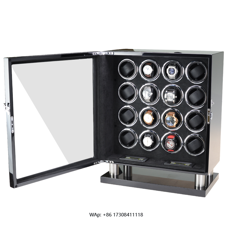 Luxury Watch Winder Box - Luxuriöser Uhrenbeweger mit Safe-Funktion, Holz-Uhrenbox, leiser