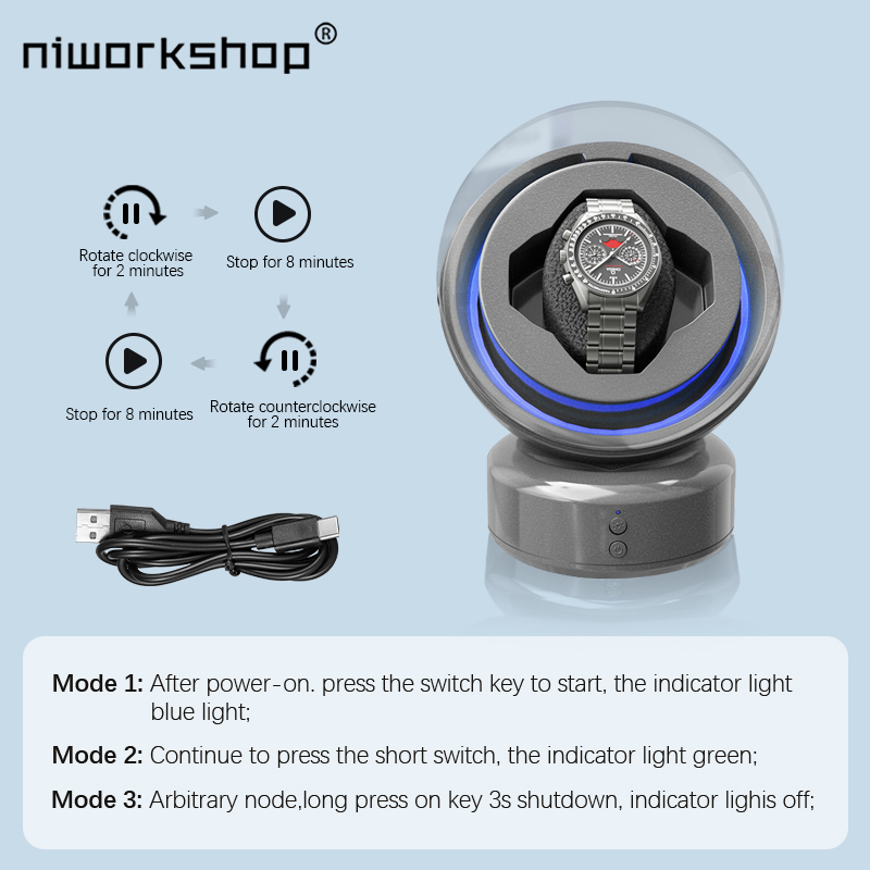 Niworkshop automatischer Uhren – Luxury Watch Winder Box Bewertung und Preis