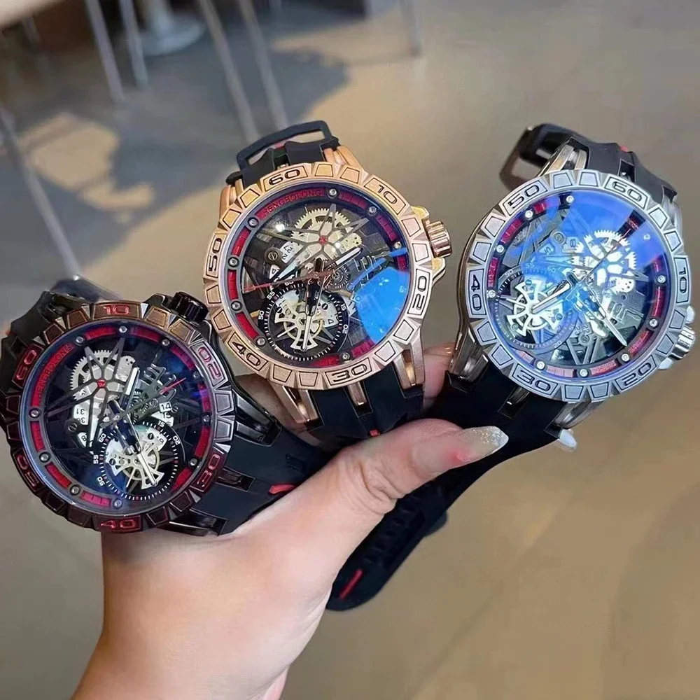 3D Quarzuhren für Herren Luxus – Luxury Watch With Rubber Strap Bewertung und Preis