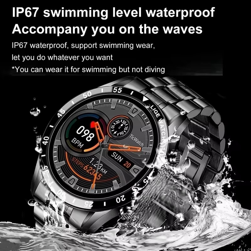 LIGE Neue Bluetooth Anruf Smar – Luxury Watch Arabic Bewertung und Preis