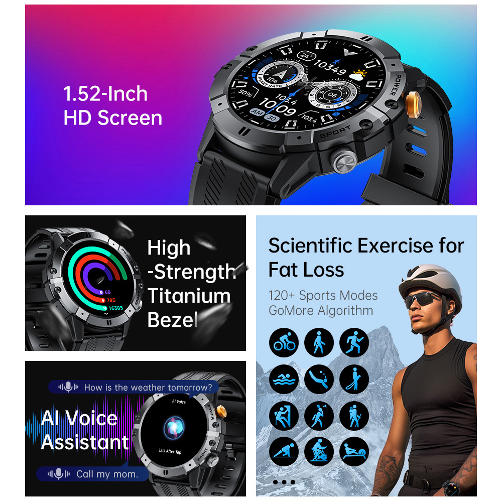Outdoor-Militär-Smartwatch mit – Luxury Watch Arabic Bewertung und Preis