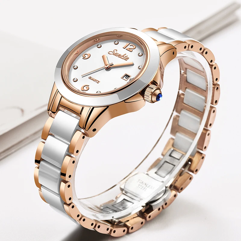 Sunkta Mode Lässig Quarz Frau  – Luxury Watch For Women Bewertung und Preis