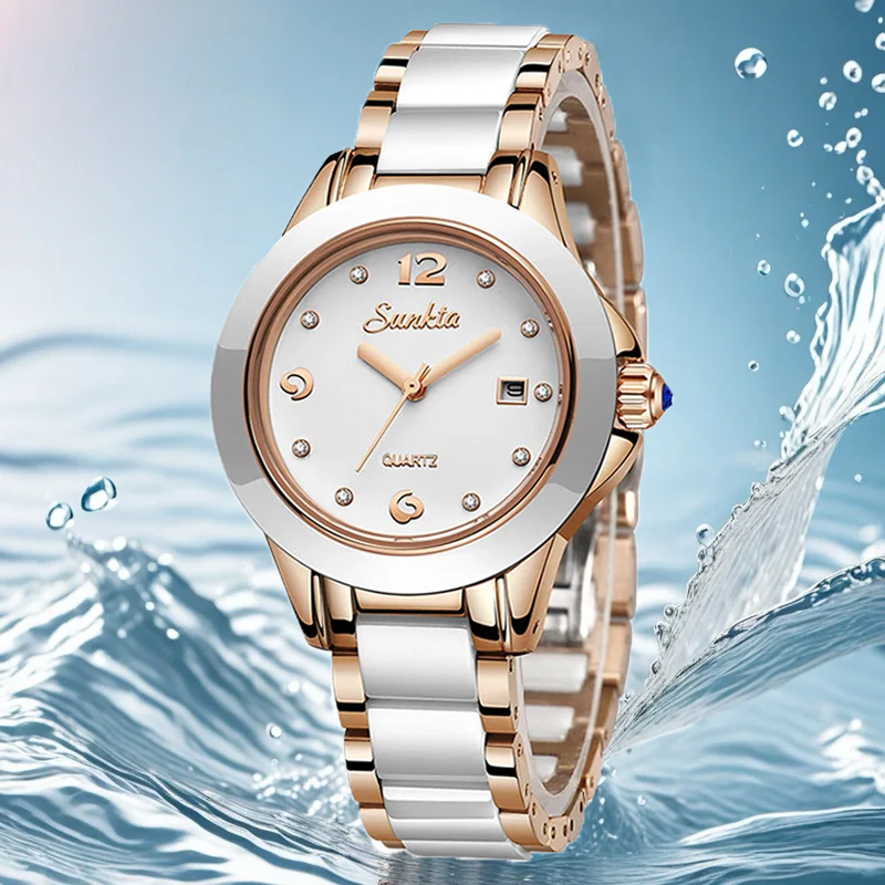 Sunkta Mode Lässig Quarz Frau  – Luxury Watch For Women Bewertung und Preis