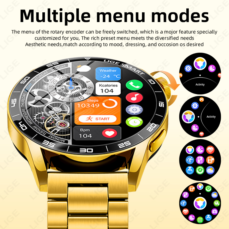 LIGE Luxus Smart Uhr Für Mann  – Luxury Watch Arabic Bewertung und Preis