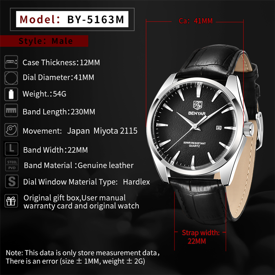 Benyar 5163 Top-Marke Luxus Mi – Luxury Watch Affordable Bewertung und Preis