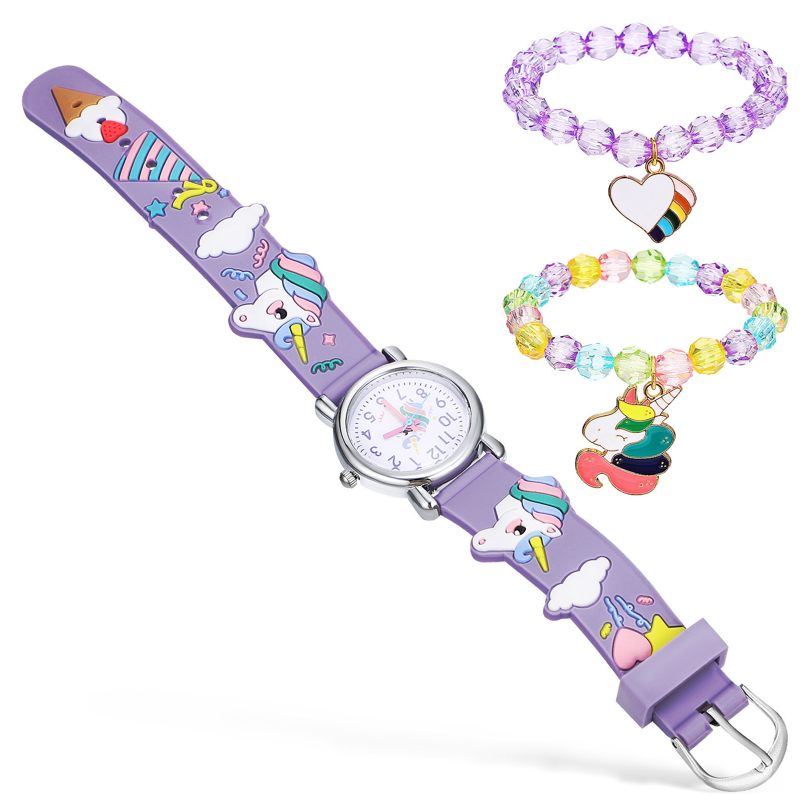 1 Set Einhorn-Uhr mit Charm-Ar – Luxury Watch Arabic Bewertung und Preis