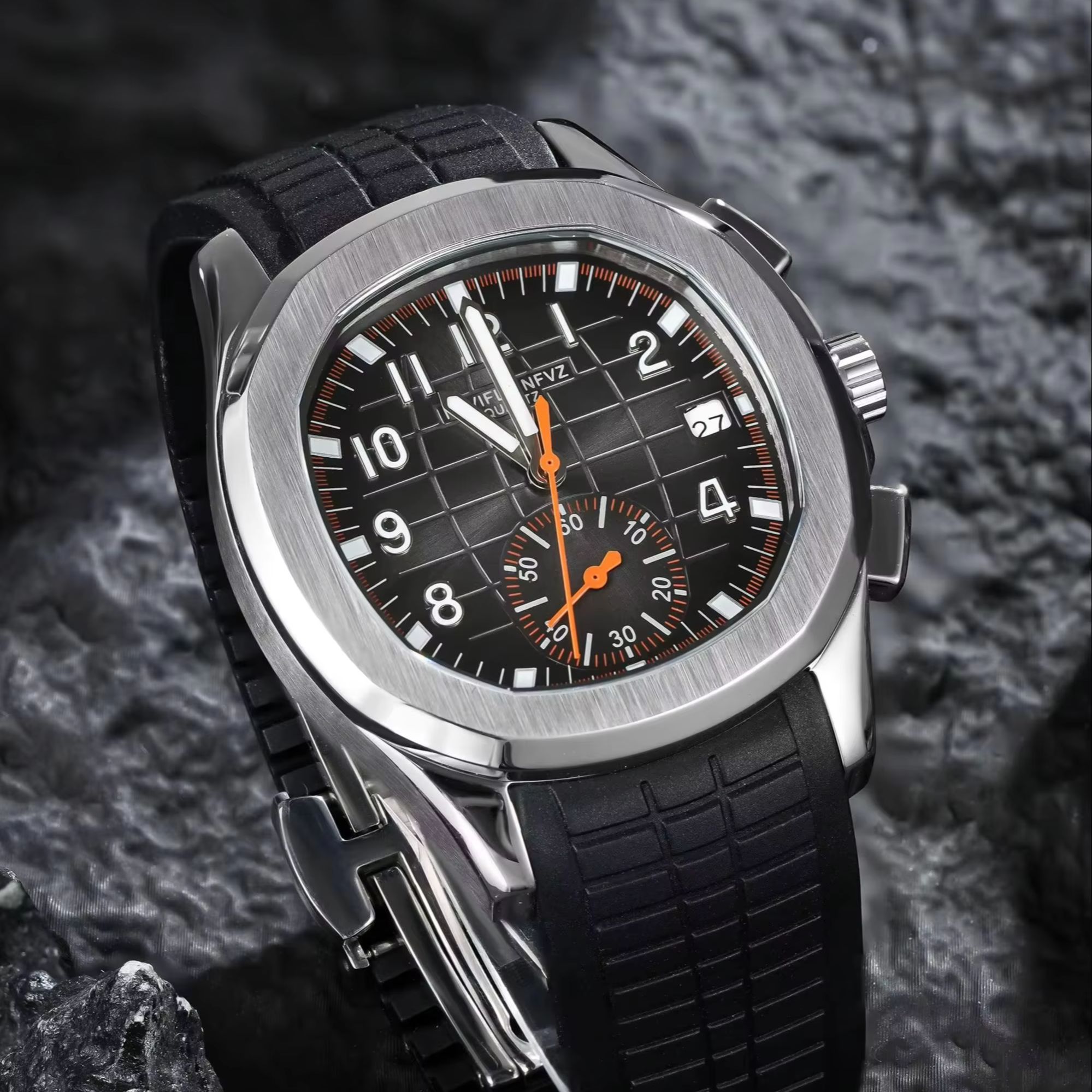 40MM Herren-Luxusuhr NAVIFLZ N – Luxury Watch With Rubber Strap Bewertung und Preis