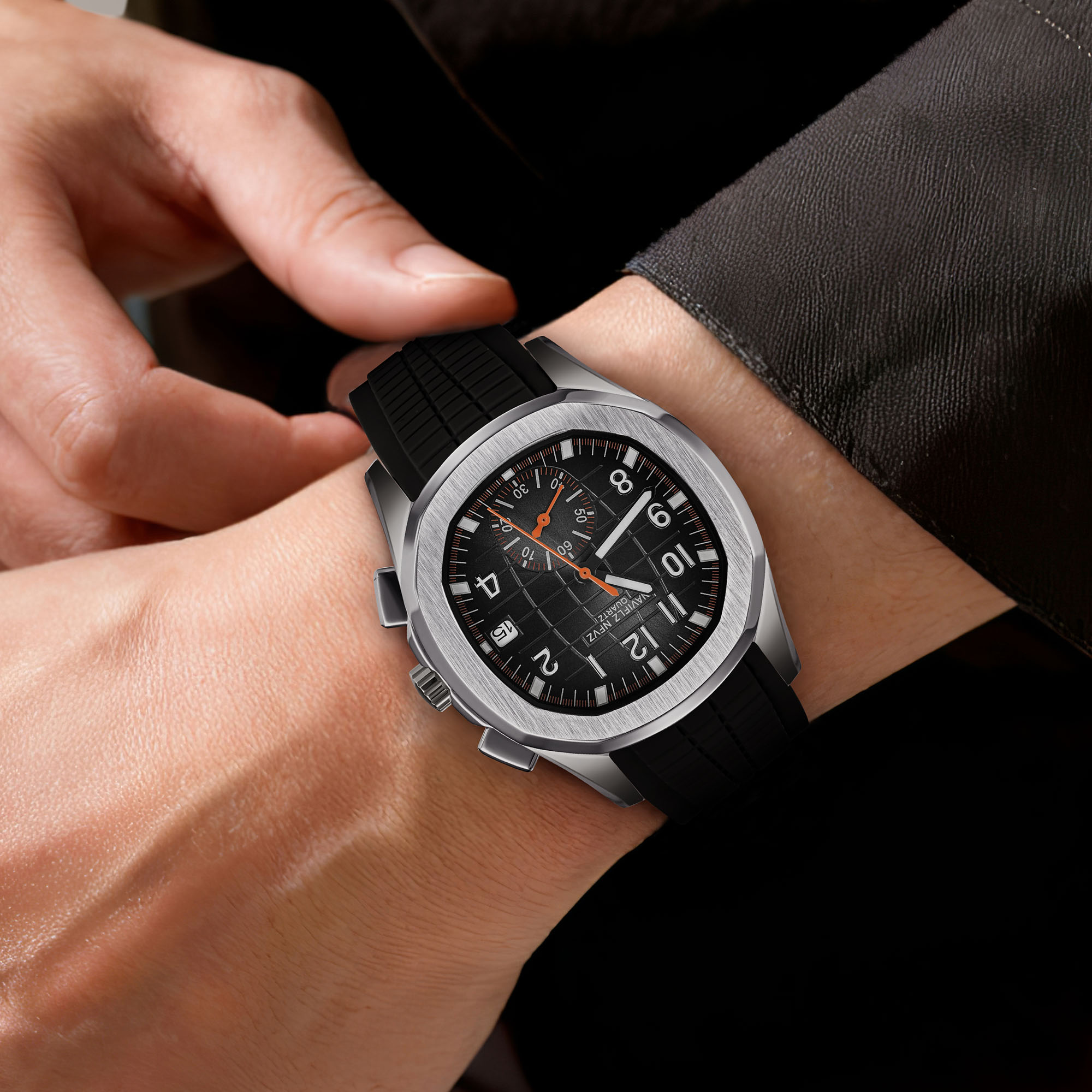 40MM Herren-Luxusuhr NAVIFLZ N – Luxury Watch With Rubber Strap Bewertung und Preis